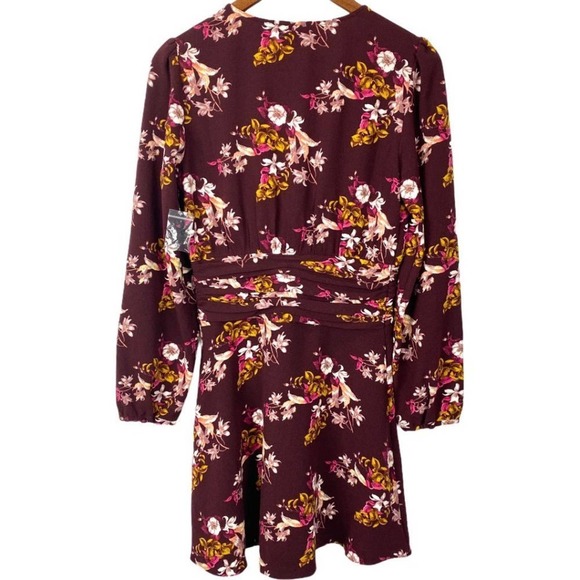 Chelsea 28 Floral Ruched Waist Mini Dress S - Picture 7 of 10